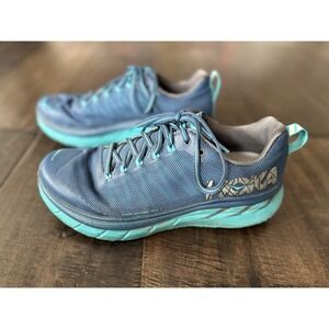 Hoka One One W Challenger ATR 4 Womens Size 9 Blue Lace Up Running Shoes 1018295